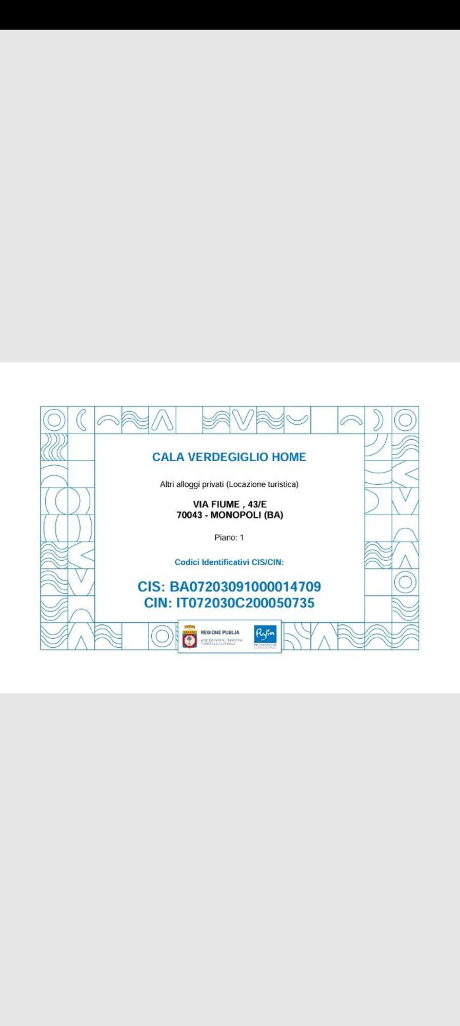 Apartment Cala Verdegiglio Monopoli